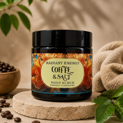 Radiant Energy: Coffee & Salt Body Scrub for Energy Cleansing